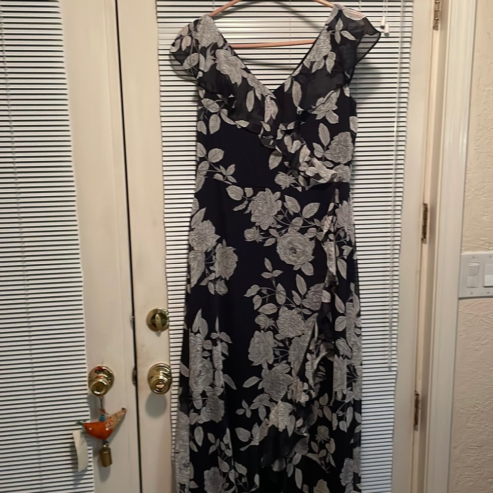 Black floral dress